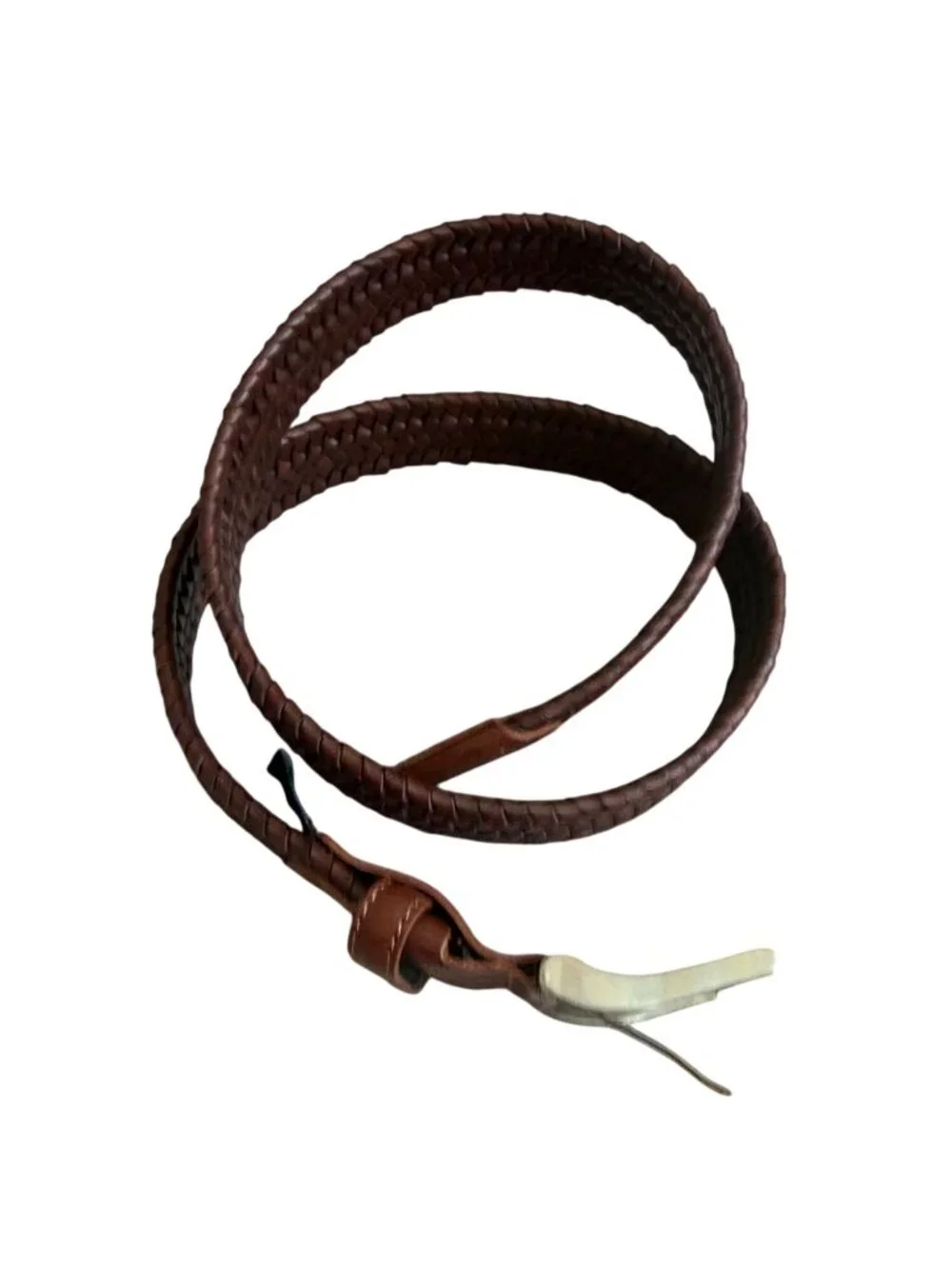 SUIE VALENTINI Men’s Brown Woven Belt Size 36